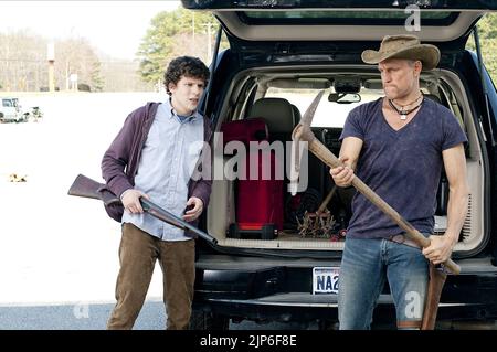 EISENBERG, HARRELSON, ZOMBIELAND, 2009 Stockfoto