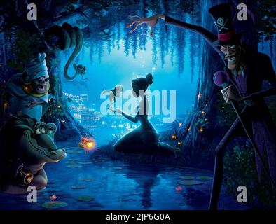 NAVEEN,TIANA,FACILIER, DIE PRINZESSIN UND DER FROSCH, 2009 Stockfoto