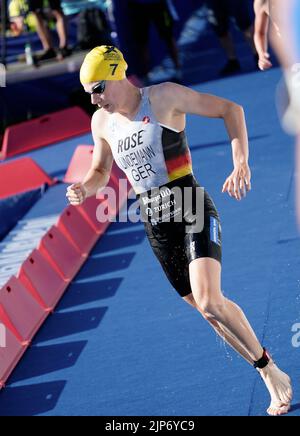 Laura Lindeman (GER) bei Triathlon-Frauen während der Europameisterschaft 2022 am 12. August 2022 in München, Deutschland Foto von SCS/Soenar Chamid/AFLO (HOLLAND OUT) Stockfoto