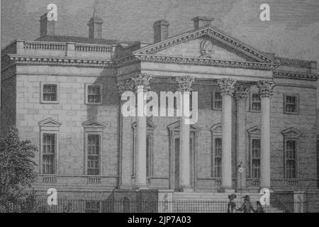 The Physicians Hall in der George Street in Edinburgh 1770 Stockfoto