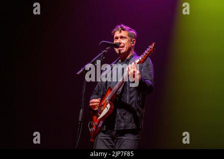 Madison, USA. 14. August 2022. Isaac Hanson von Hanson am 14. August 2022 auf der Sylvee in Madison, Wisconsin (Foto: Daniel DeSlover/Sipa USA) Quelle: SIPA USA/Alamy Live News Stockfoto