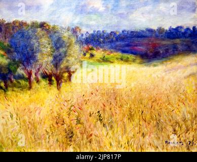 Wheatfield (1879) campo de trigo von Pierre Auguste Renoir 1841-1919.Frankreich Stockfoto