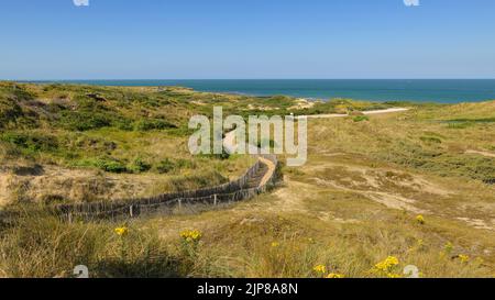 Dunes De La Slack (Frankreich) an einem sonnigen Sommertag Stockfoto