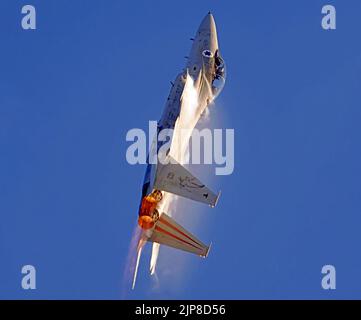 Israelische Luftwaffe (IAF) F-15 (Baz) Kampfjet im Flug Stockfoto