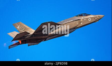 Die israelische Luftwaffe (IAF) Lockheed Martin F-35 ICH (adir) im Flug Stockfoto