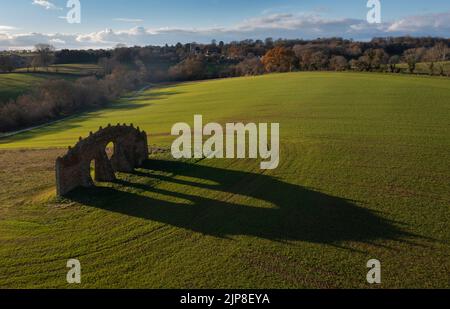 Rousham Folly (Blickfang) im Turm Aston , Oxfordshire Stockfoto