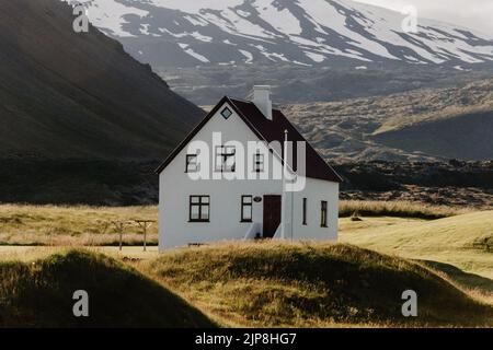 Haus in den Bergen Stockfoto