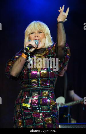 Toyah Willcox tritt auf der Cropredy Convention in Fairport auf. Banbury, Großbritannien. 11. August 2022 Stockfoto