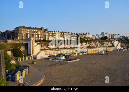 The Viking Bay at early morning in Broadstairs, Thanet, Kent, UK Stock Photo