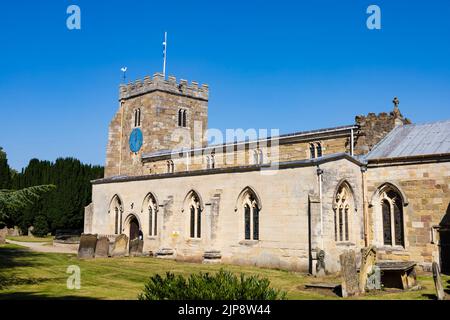 St. Andrew's Parish Church, Aldborough, Yorkshire, England Stockfoto