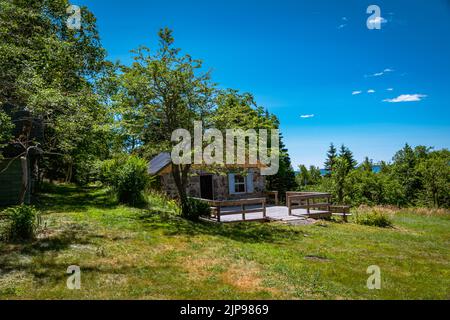 Das Treahouse auf McNabs Island im Hafen von Halifax, Nova scotia kanada Stockfoto