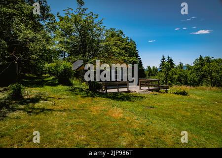 Das Treahouse auf McNabs Island im Hafen von Halifax, Nova scotia kanada Stockfoto