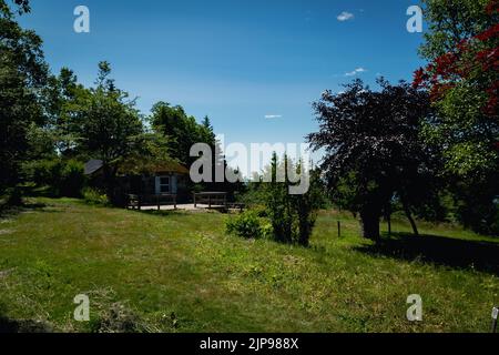 Das Treahouse auf McNabs Island im Hafen von Halifax, Nova scotia kanada Stockfoto