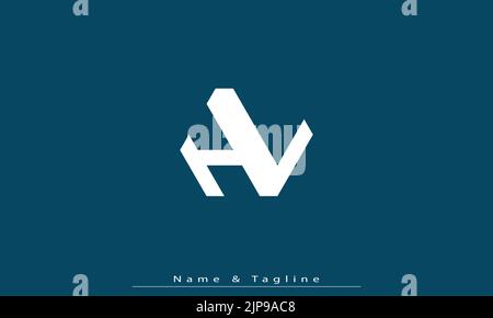 Alphabet Buchstaben Initialen Monogramm Logo HL , LH Stock Vektor