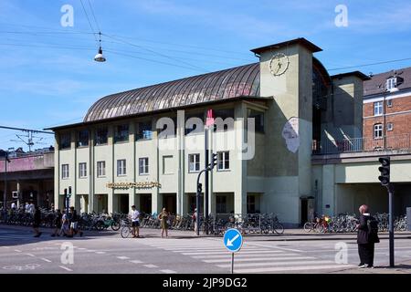 Bahnhof Nørrebro, entworfen von Knud Tanggaard Seest, 1930; Kopenhagen, Dänemark Stockfoto