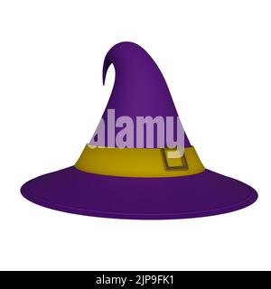 3D Rendering von halloween Hut minimal Hintergrund Design-Element Stockfoto