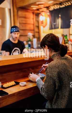 asiatische Küche, Restaurant, ramenbar, Asiatische Küche, Asiatische Küche, Restaurants Stockfoto