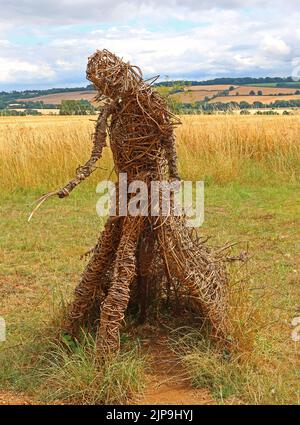 Rollright Stones - Weidenwasserdiviner, die Flüsterritter, Little Rollright, Long Compton, Warwickshire, ENGLAND, GROSSBRITANNIEN, OX7 5QB Stockfoto