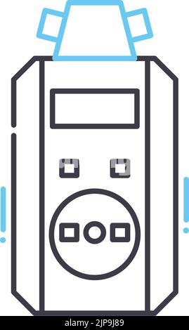 Symbol für die Schreiberlinie, Umrisssymbol, Vektordarstellung, Konzeptzeichen Stock Vektor