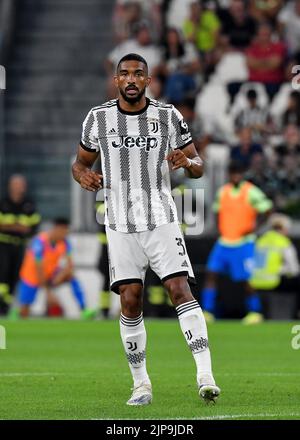 Turin, Italien, 15. August 2022, Bremer von Juventus FC in Aktion während des Spiels der Serie A 2022/23 zwischen Juventus FC und US Sassuolo im Allianz Stadium am 15. August 2022 in Turin, Italien Stockfoto