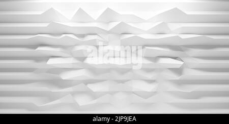 Abstrakte weiße polygonale chaotische Hintergrundtapete Stockfoto