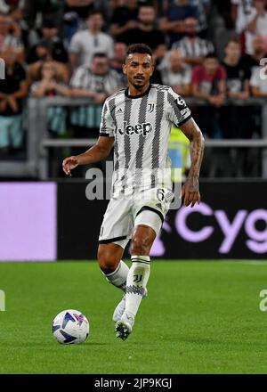 Turin, Italien, 15. August 2022, Danilo von Juventus FC in Aktion während des Spiels der Serie A 2022/23 zwischen Juventus FC und US Sassuolo im Allianz Stadium am 15. August 2022 in Turin, Italien Stockfoto
