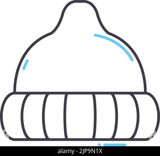 hiphop Auto Linie Symbol, Umriss Symbol, Vektor-Illustration, Konzept Zeichen Stock Vektor