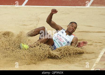 München, Deutschland, 15. August 2022, Jean Marc Pontvianne von France Men's Triple Jump während der Leichtathletik-Europameisterschaften 2022 am 15. August 2022 in München, Deutschland - Foto Laurent Lairys / ABACAPRESS.COM Stockfoto