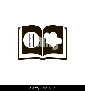 Kochbuch-Symbol, Rezeptbuch-Vektor Stock Vektor
