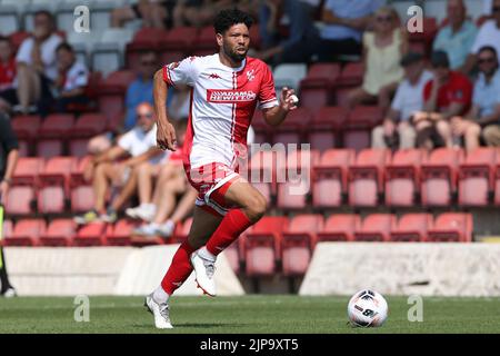 Nathaniel Knight-Percival von Kidderminster Harriers während des Spiels der Vanarama National League im Aggborough Stadium, Kidderminster. Bilddatum: Samstag, 13. August 2022. Stockfoto