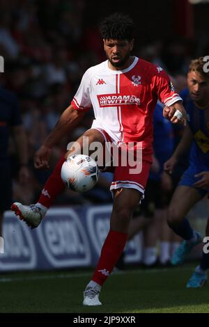 Nathaniel Knight-Percival von Kidderminster Harriers während des Spiels der Vanarama National League im Aggborough Stadium, Kidderminster. Bilddatum: Samstag, 13. August 2022. Stockfoto