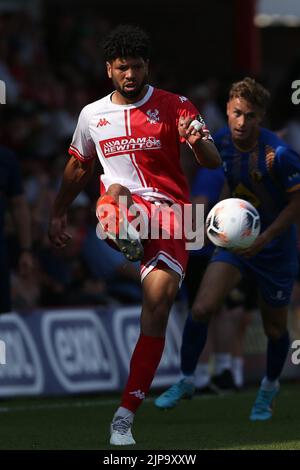 Nathaniel Knight-Percival von Kidderminster Harriers während des Spiels der Vanarama National League im Aggborough Stadium, Kidderminster. Bilddatum: Samstag, 13. August 2022. Stockfoto