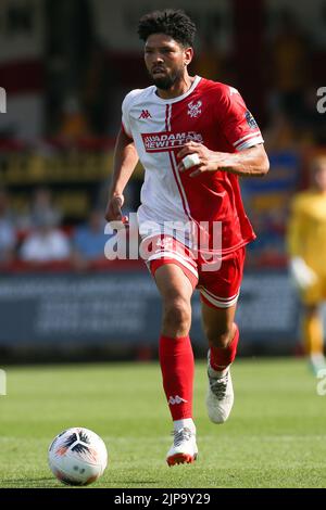 Nathaniel Knight-Percival von Kidderminster Harriers während des Spiels der Vanarama National League im Aggborough Stadium, Kidderminster. Bilddatum: Samstag, 13. August 2022. Stockfoto