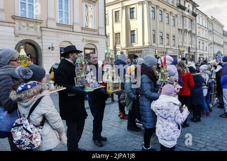 Jährlicher Krippenwettbewerb, Krakau Polen. Stockfoto