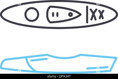 kavak-Liniensymbol, Umrisssymbol, Vektordarstellung, Konzeptzeichen Stock Vektor