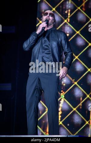 13. August 2022, Toronto, Ontario, Kanada: Der US-amerikanische Rapper und Sänger Armando Christian PÃ©rez, professionell bekannt unter seinem Künstlernamen Pitbull, spielte eine ausverkaufte Show auf der Budweiser Stage in Toronto. Im Bild: PITBULL (Bild: © Angel Marchini/ZUMA Press Wire) Stockfoto