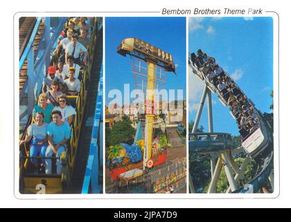 Postkarte der 1980er Jahre von Bembom Brothers Theme Park, Dreamland, Margate, Kent, England. VEREINIGTES KÖNIGREICH Stockfoto