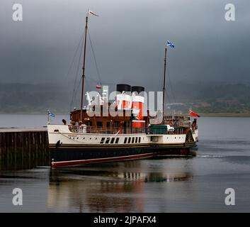 Waverley 2022 der letzte seelaufende Raddampfer der Welt Stockfoto