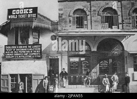 THOMAS COOK Büro in Jerusalem um 1890 Stockfoto