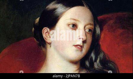 QUEEN VICTORIA (1819-1901)von Franz Xavier Winterhalter 1843 aus der Königlichen Sammlung. Stockfoto