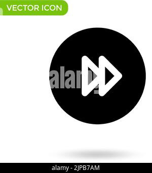 Pfeil-Seite-Symbol. Minimal und kreativ-Symbol isoliert auf weißem Hintergrund. vektor-Illustration Symbol markieren. Stock Vektor