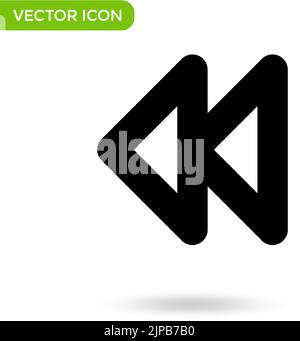 Pfeil-Seite-Symbol. Minimal und kreativ-Symbol isoliert auf weißem Hintergrund. vektor-Illustration Symbol markieren. Stock Vektor