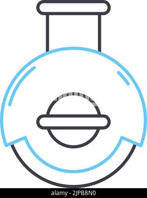 symbol für monowheel-Linie, Umrisssymbol, Vektordarstellung, Konzeptschild Stock Vektor