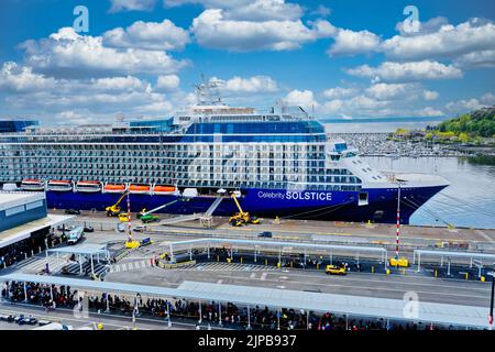 Celebrity Solstice in Seattle Stockfoto