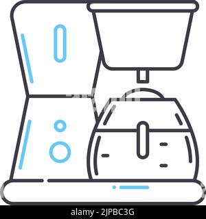 Symbol für die Juice-Box-Linie, Umrisssymbol, Vektordarstellung, Konzeptzeichen Stock Vektor