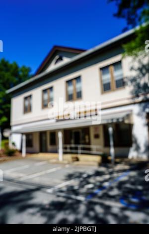 Perryville, MD, USA – 13. August 2022: Das Rathaus von Perryville in der Broad Street. Stockfoto