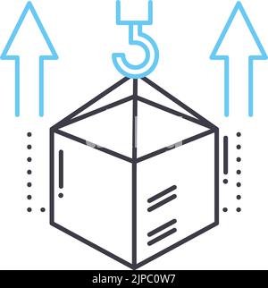 Ladelinie Symbol, Umrisssymbol, Vektordarstellung, Konzeptschild Stock Vektor