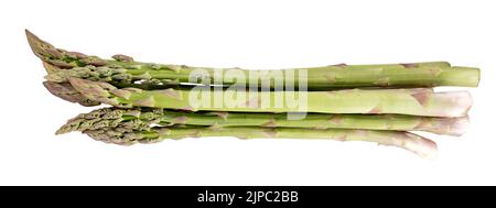 Spargel isoliert auf weißem Hintergrund. Beschneidungspfad Stockfoto