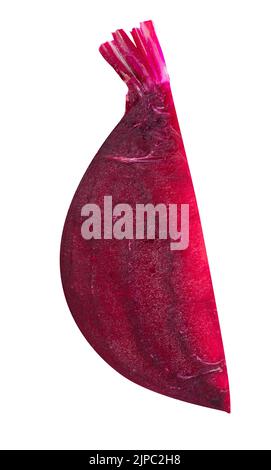 Frische Rote Bete isoliert auf weißem Hintergrund. Beschneidungspfad Stockfoto