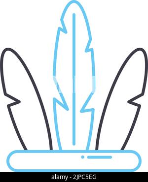 Symbol für die Souvenirlinie, Umrisssymbol, Vektordarstellung, Konzeptzeichen Stock Vektor